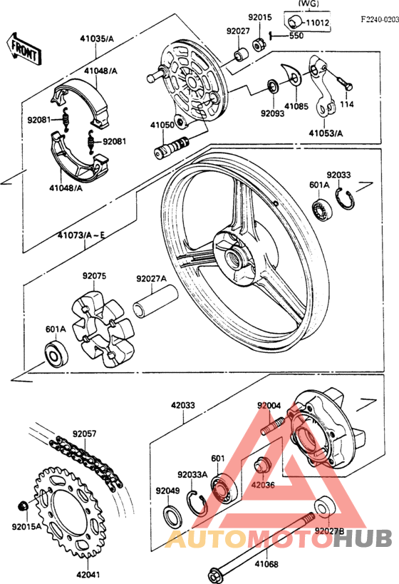 Rear hub(1/2)