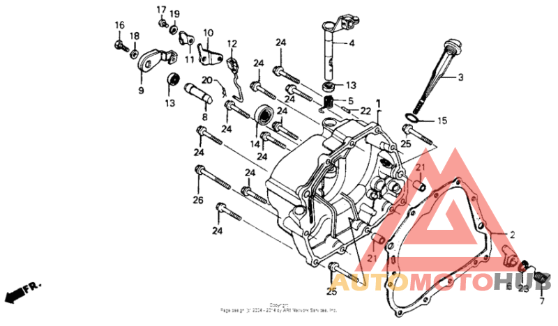 Right crankcase cover 86-93