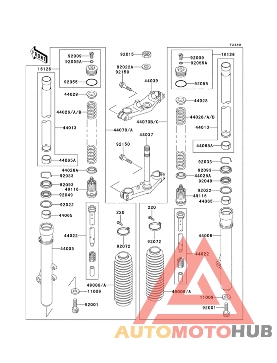 Front fork(kx80-s2/s3)