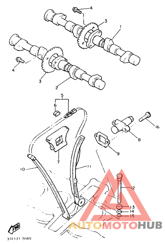 Camshaft. chain