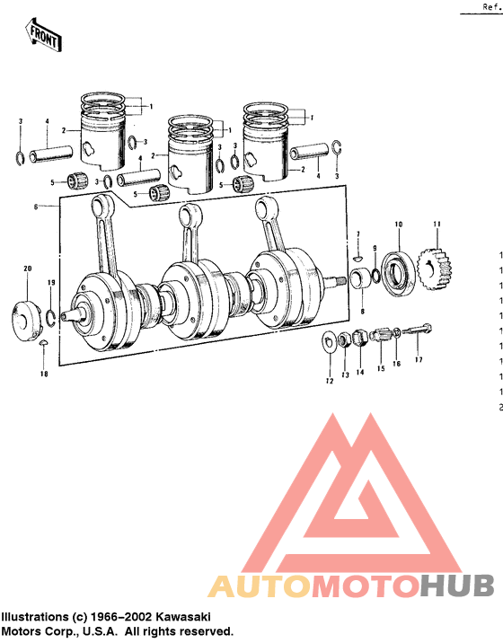 Crankshaft/pistons