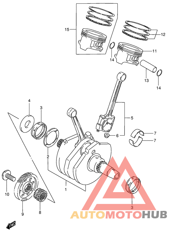 Вал коленчатый
