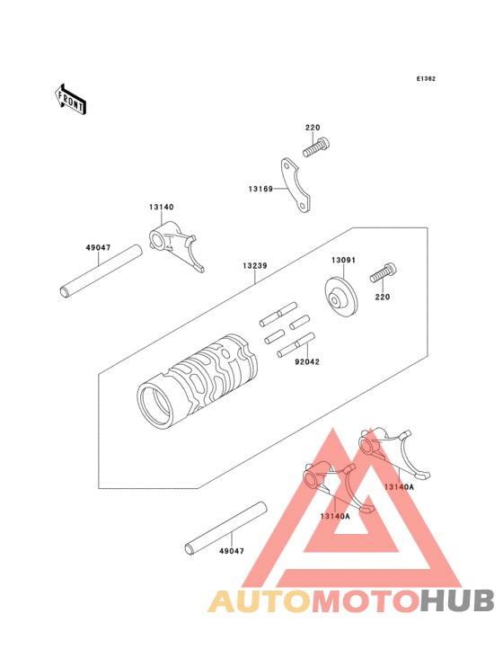 Change drum/shift fork
