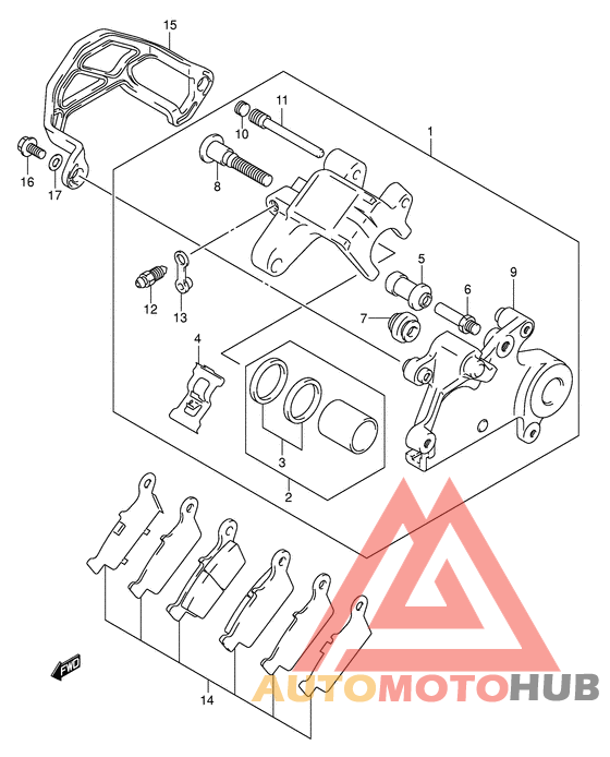 Задний суппорт
