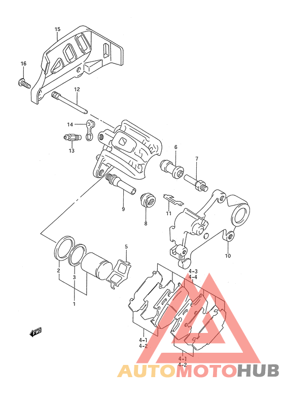 Задний суппорт