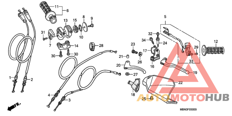 Handle lever/switch/ cable