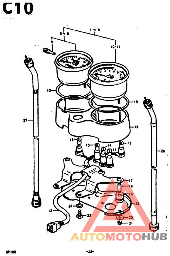 Спидометр-тахометр