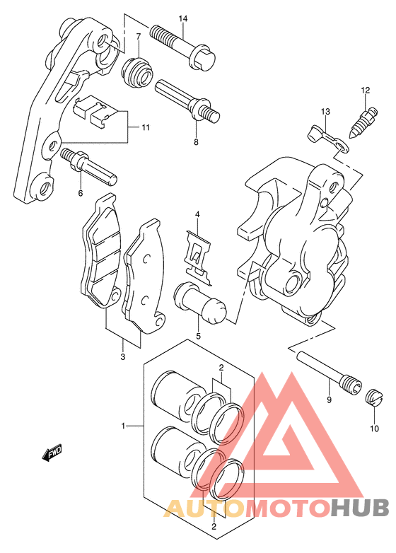 Передний суппорт