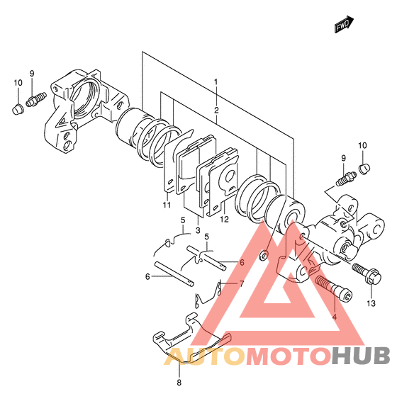 Задний суппорт