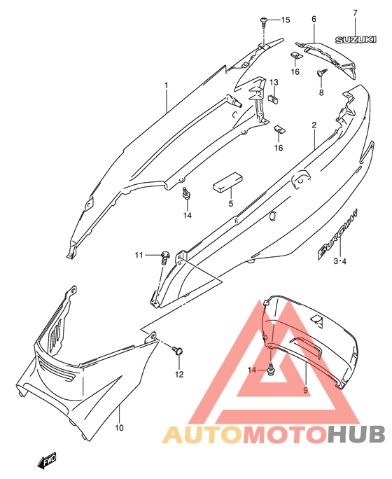 Обтекатель задний