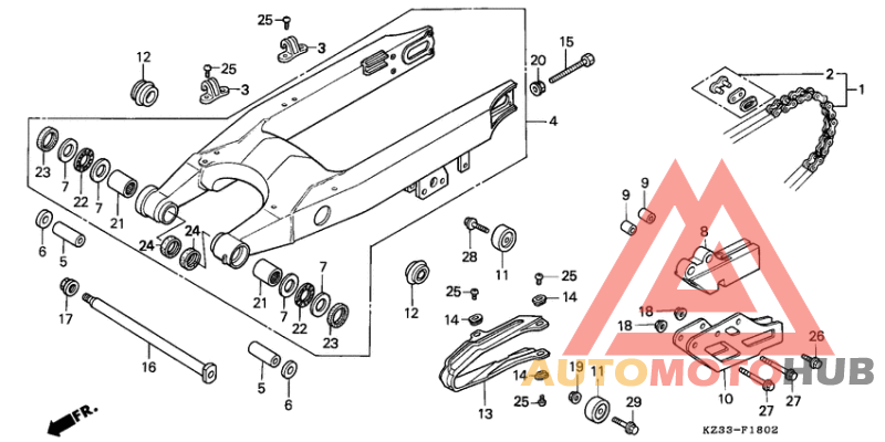 Swingarm/drive chain