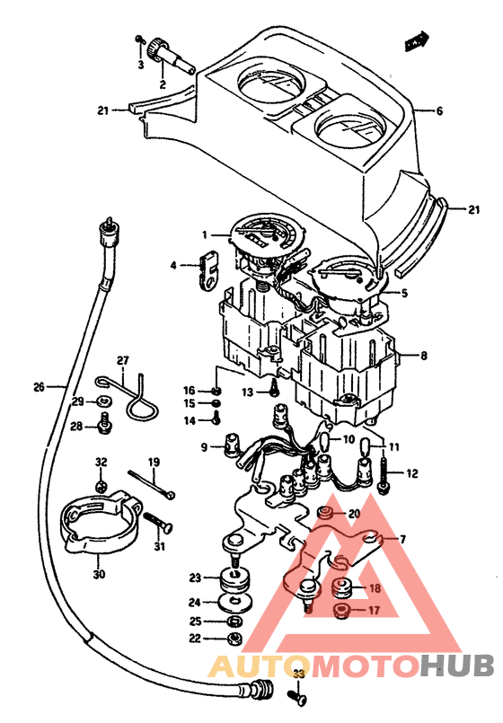 Speedometer-tachometer