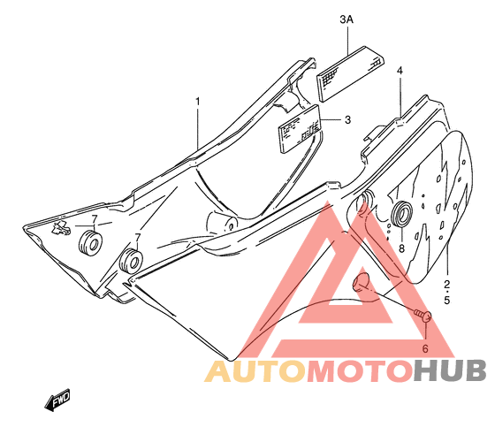 Обтекатель задний