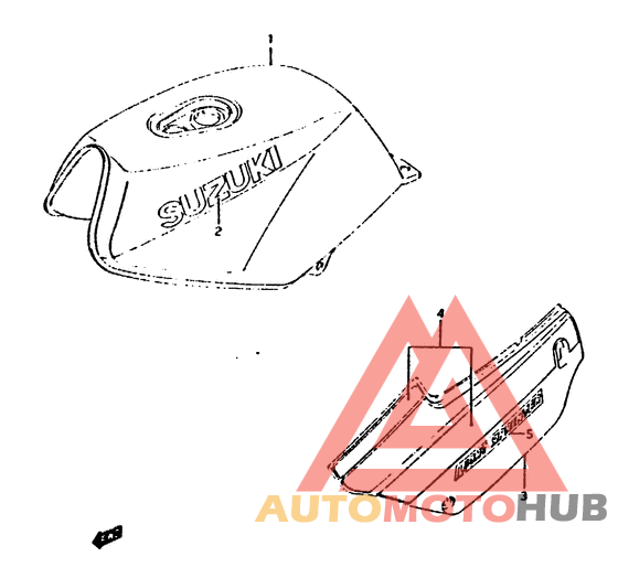 Fuel tank - frame cover