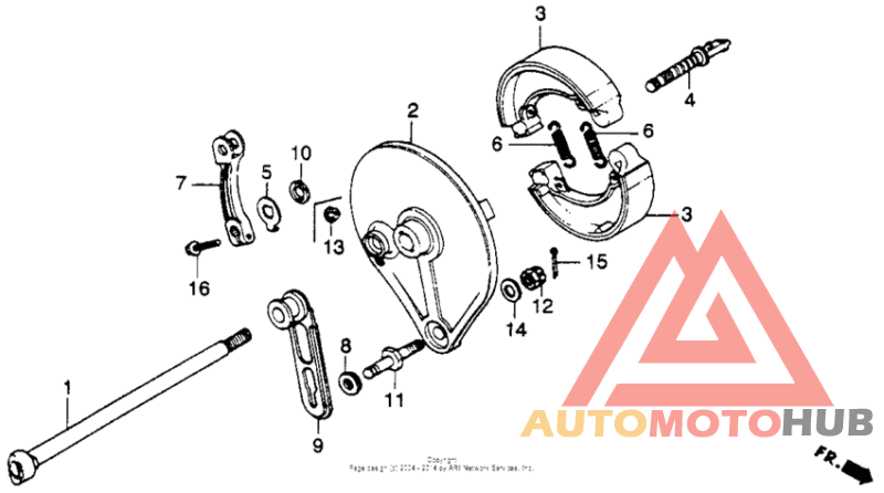 Rear brake panel 78-81