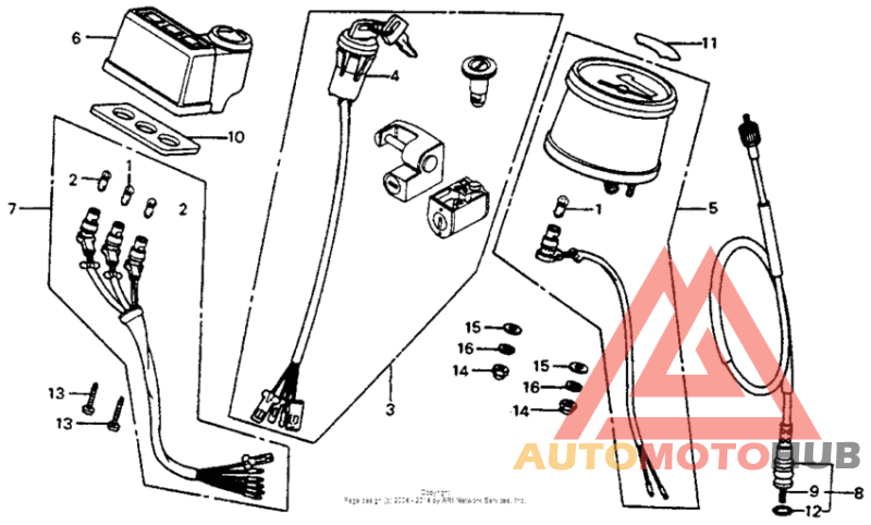 Speedometer + key set 79