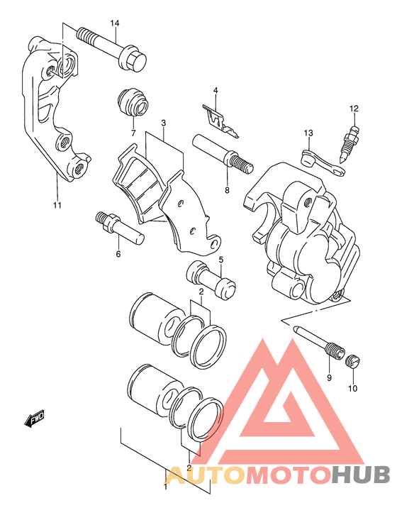 Передний суппорт