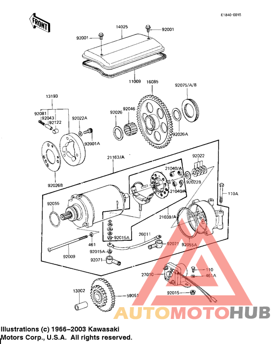 Starter motor/starter clutch