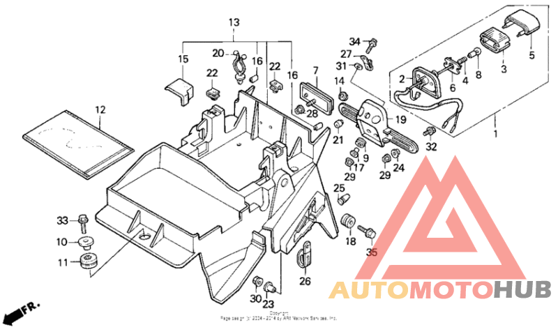 Задний бампер