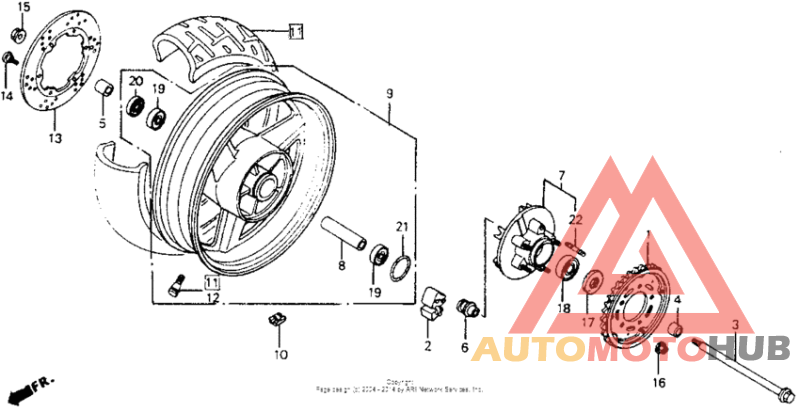 Переднее колесо