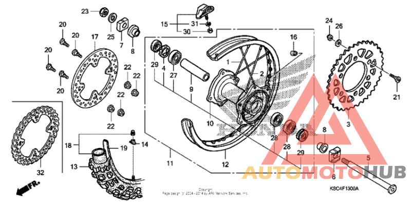 Переднее колесо