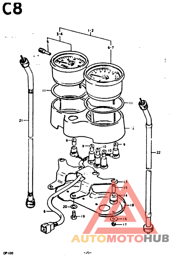 Спидометр-тахометр
