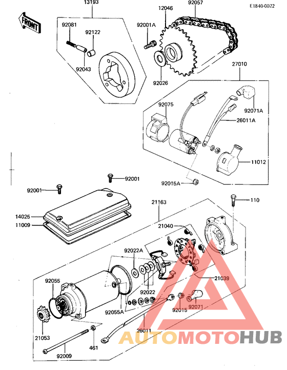 Starter motor/starter clutch