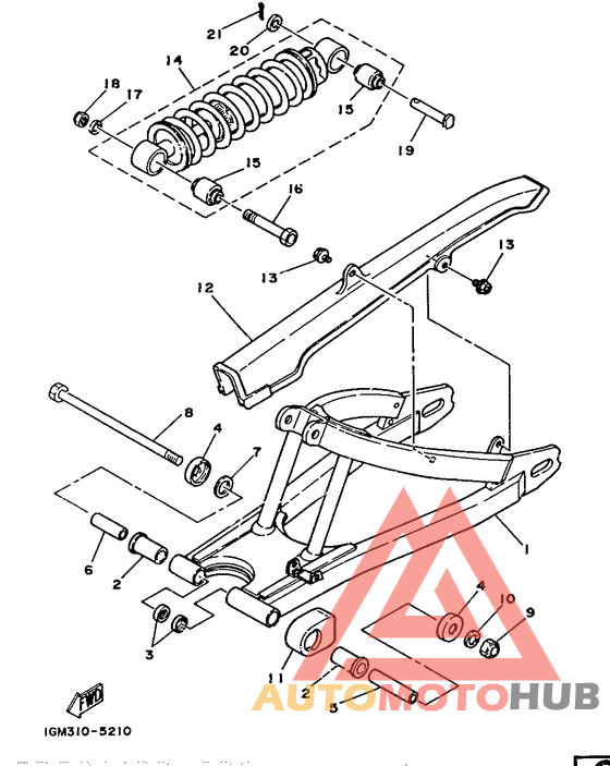 Rear arm. suspension