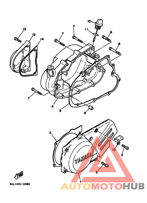 Crankcase cover ass`y  (v