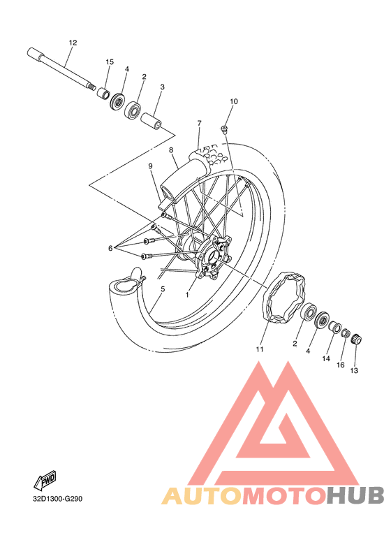 Переднее колесо