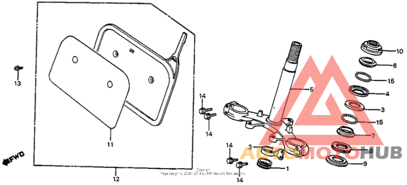 Steering stem 83