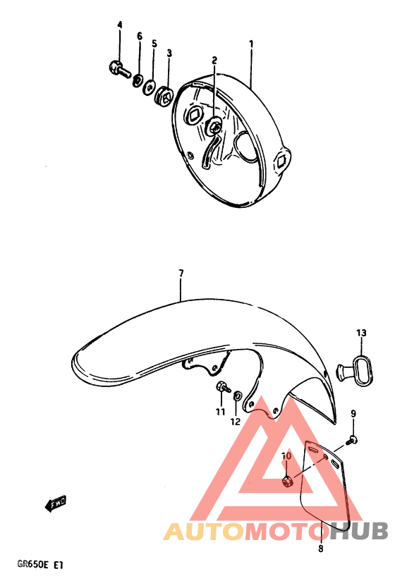 Headlamp housing - front fender