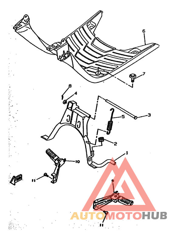 Support & repose pied