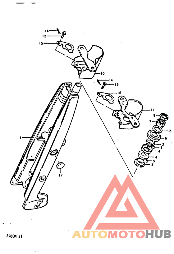 Вилка передней оси