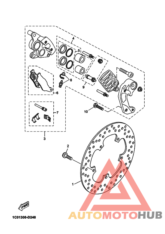 Передний суппорт