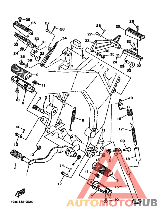 Support & repose pied
