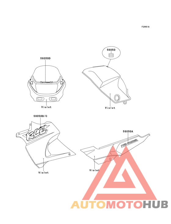 Decals(violet)(kle500-a1/a2)