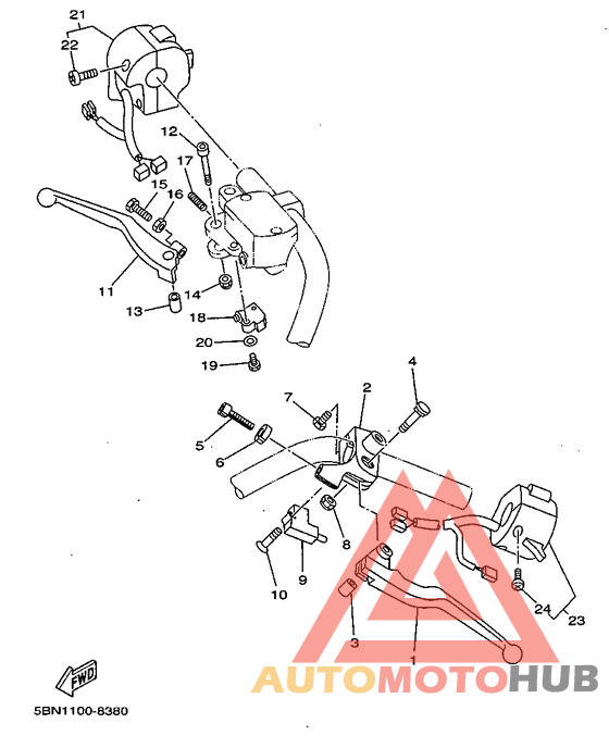 Handle switch. lever