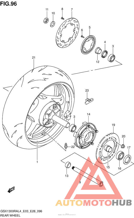 Rear Wheel (Gsx1300Ral4 E03)