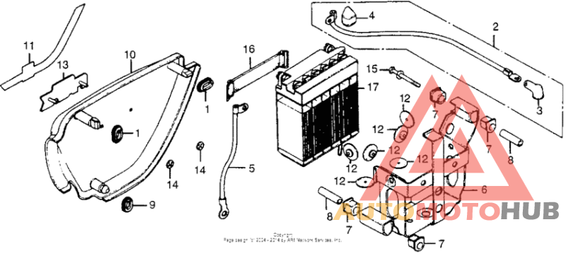 Right side cover + battery