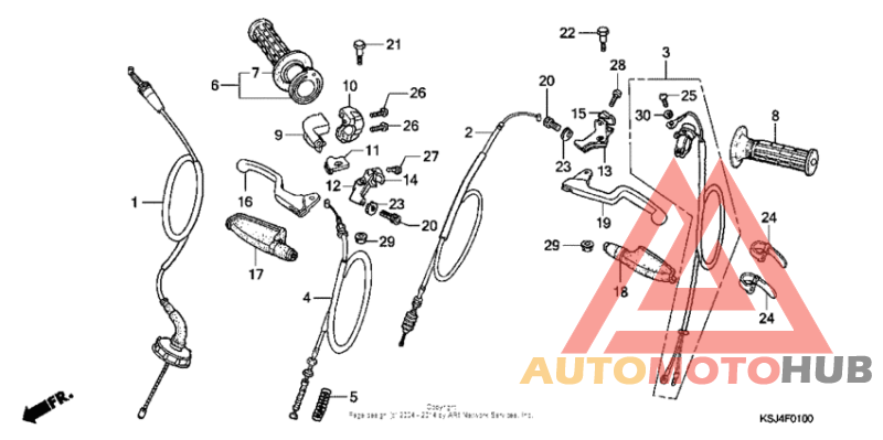 Handle lever + cable