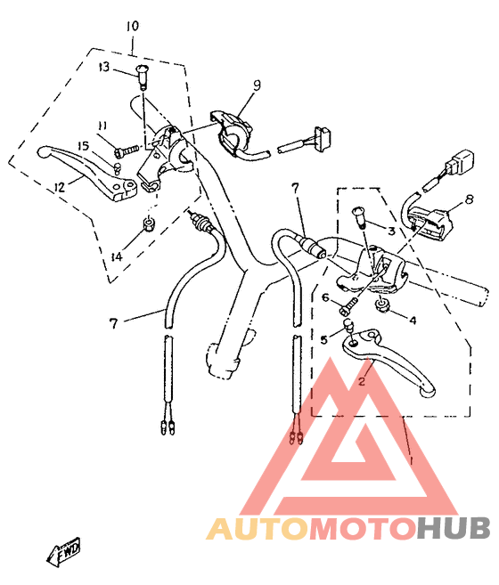 Handle switch. lever