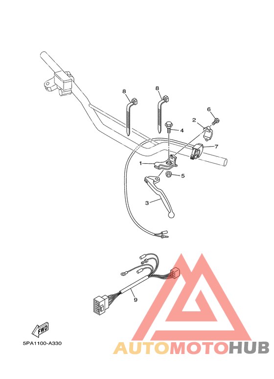 Handle switch. lever