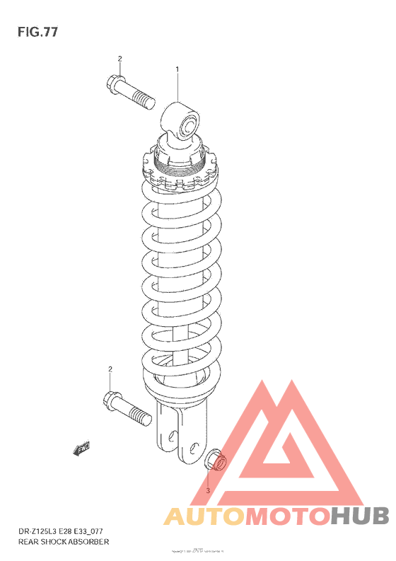 Rear Shock Absorber (Dr-Z125Ll3 E33)