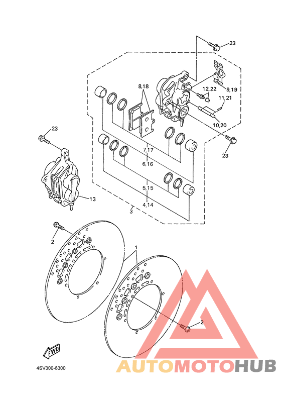 Передний суппорт
