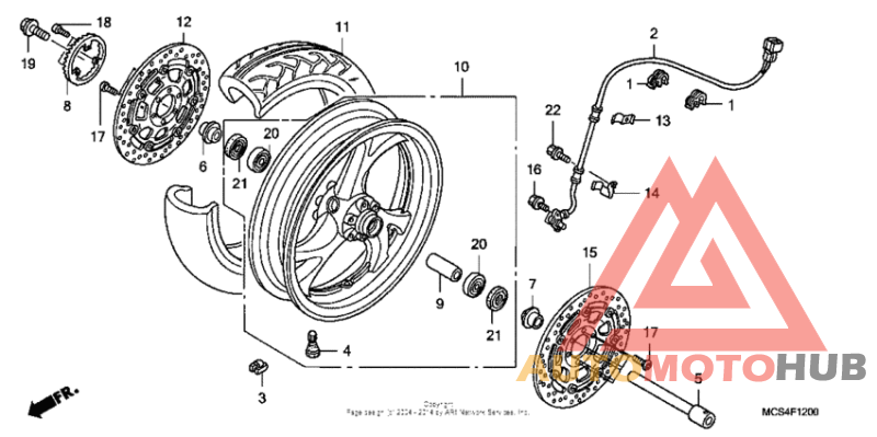 Переднее колесо