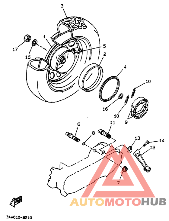 Переднее колесо