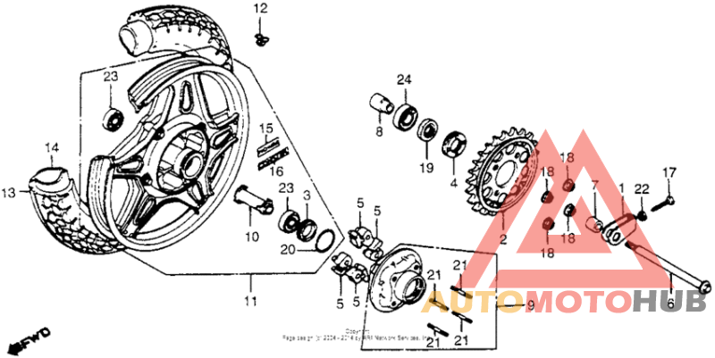 Переднее колесо