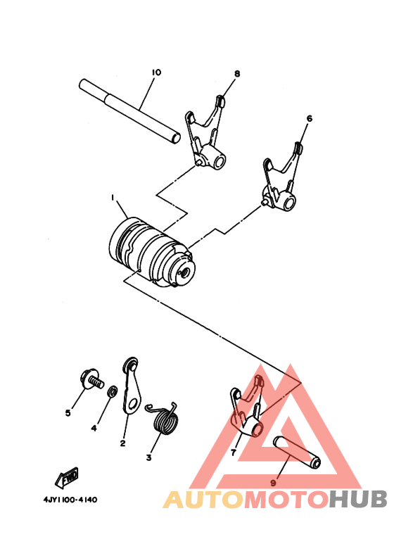 Shift cam & fork