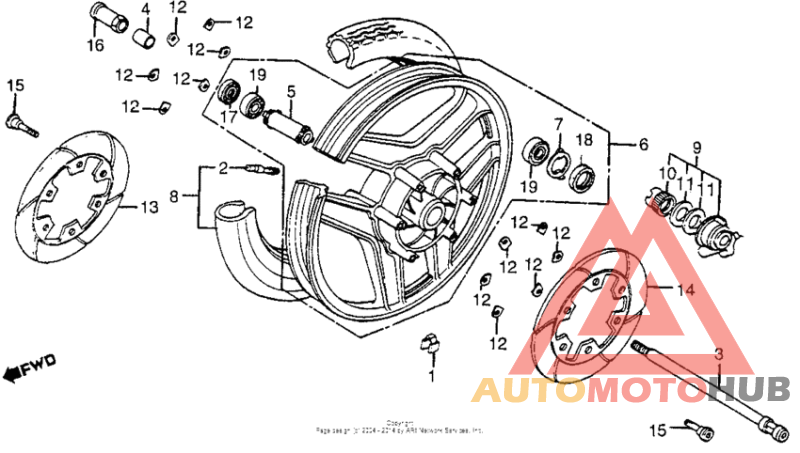 Переднее колесо